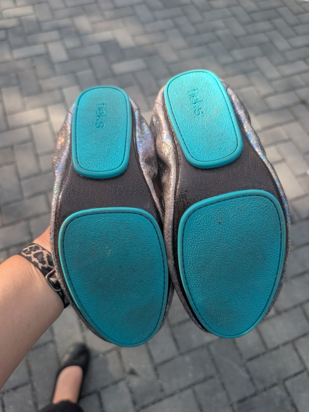 Tieks Iridescent Ballet Flats - Silver Holographic - Picture 6 of 7